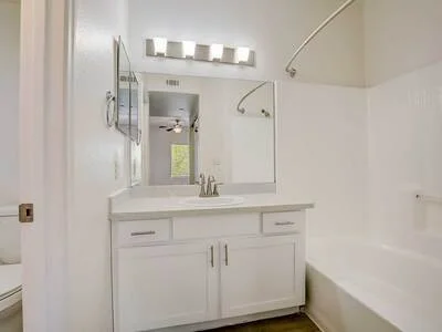 Modern bathroom vanity and sink